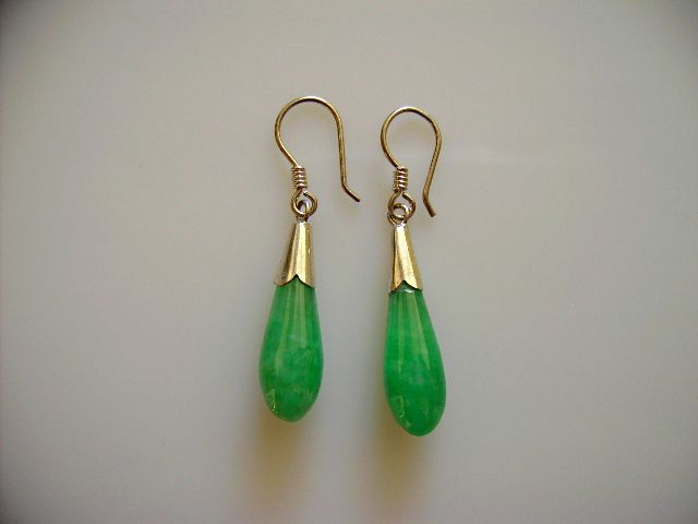 Boucles d'oreilles en jade (modle 6)